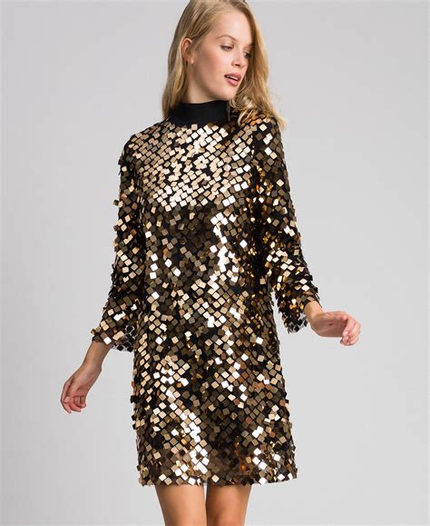 vestito ysl con paillettes|VESTITO CON PAILLETTES .